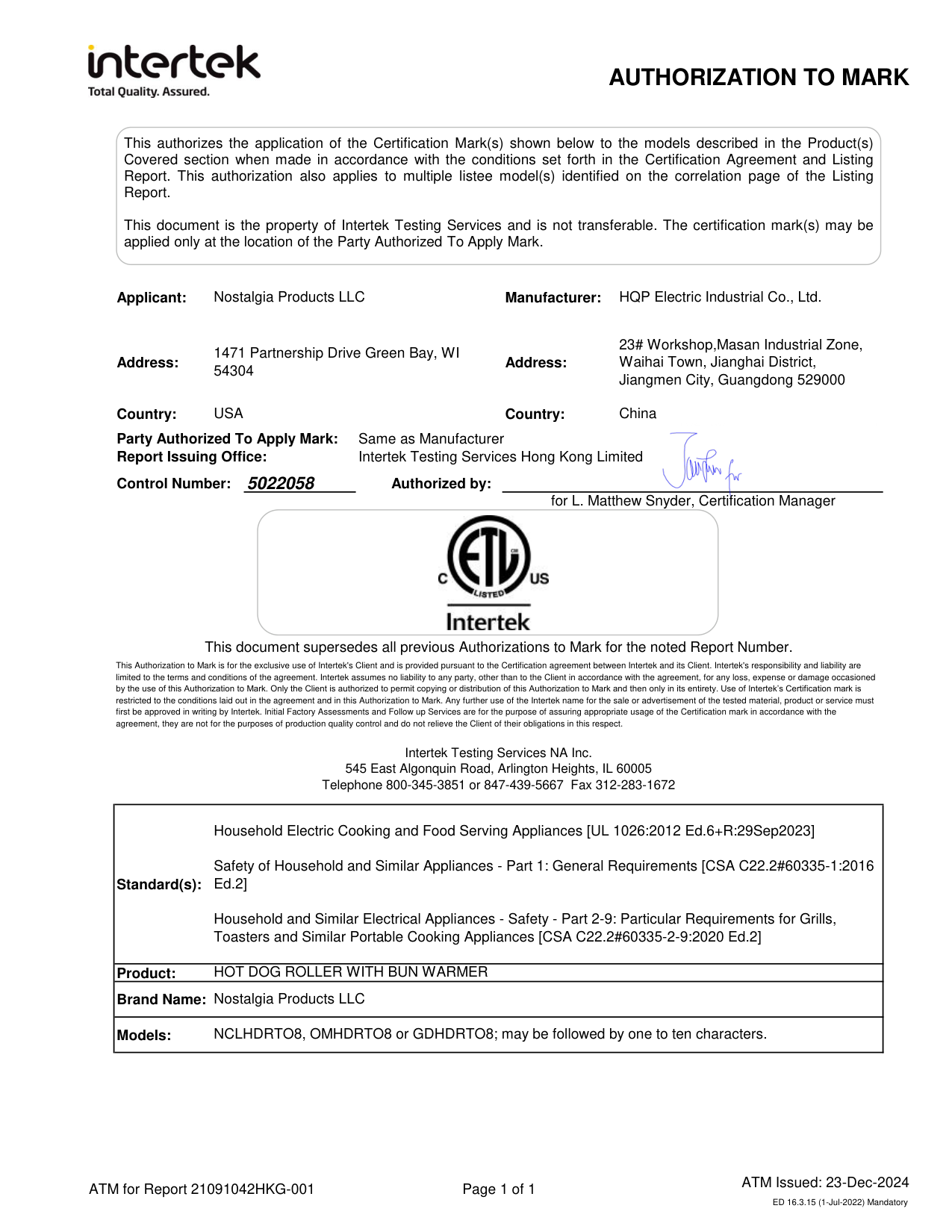 Cert 21091042HKG 001 2024 12 23